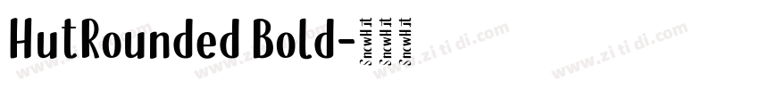 HutRounded Bold字体转换